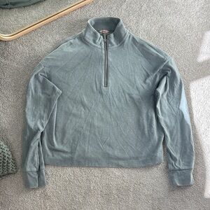 Eberjey Grey Quarter Zip